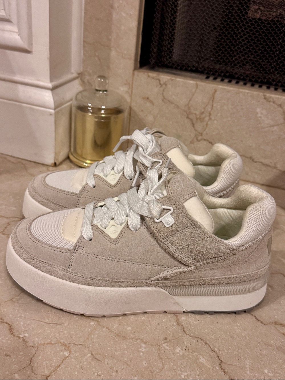UGG Neutral Suede Women's Sneakers Sz 8.5 New